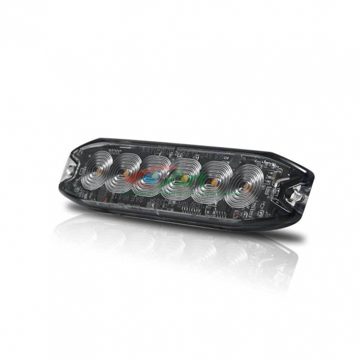 Stroboscop cu 6 LED Galben Hunter Slim 12v-24v [8]