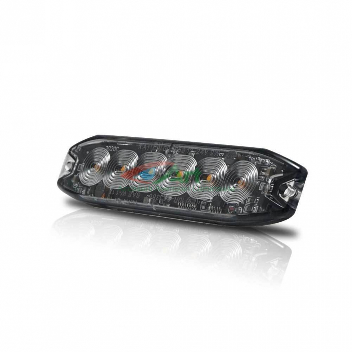 Stroboscop cu 6 LED Galben Hunter Slim 12v-24v [16]