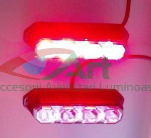 Stroboscop profesional 4LED-uri HorPol Rosu 12v-24v LDO2259 [8]