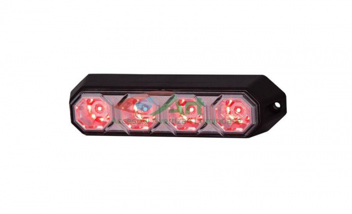 Stroboscop profesional 4LED-uri HorPol Rosu 12v-24v LDO2259 [9]
