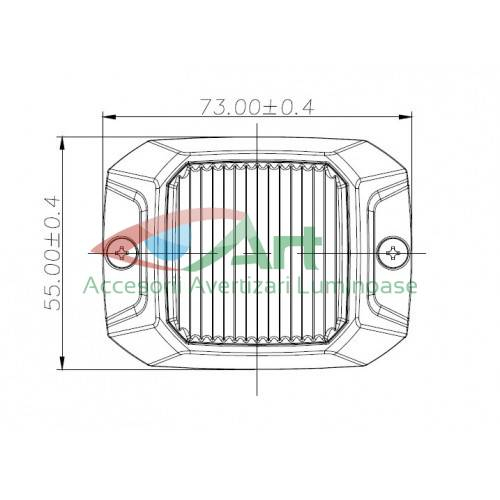 Stroboscop profesional 4LED-uri LW43 Galben [3]