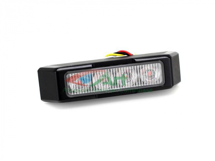 Stroboscop profesional 4LED-uri T4 Albastru Grila Politie SRI [5]