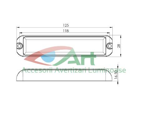 Lampa LED Parasolar/cabina I veco Stralis Stanga [2]