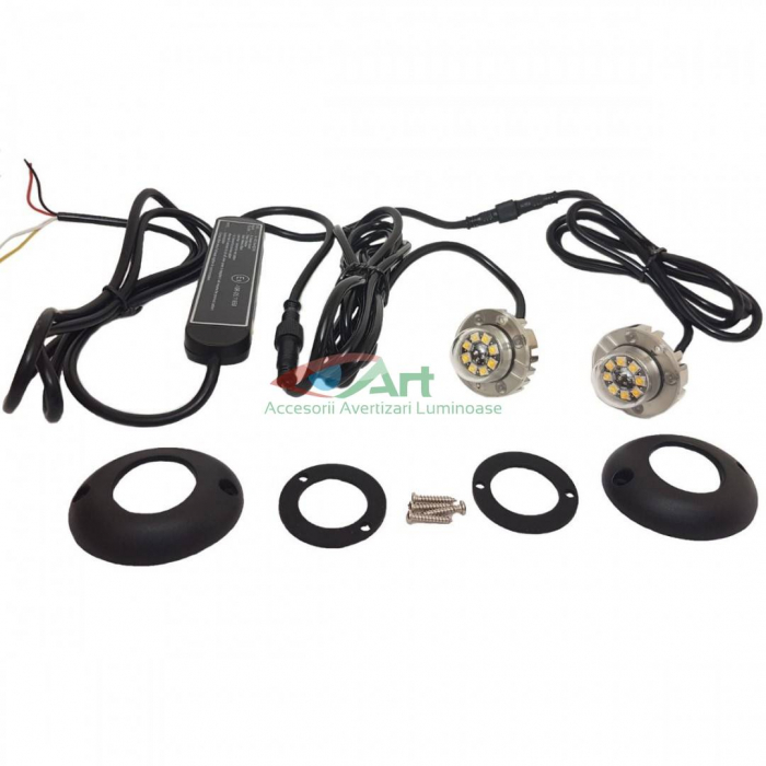 Stroboscop profesional Crystal 8LED Hide Away 32w/modul (set 2buc) [10]