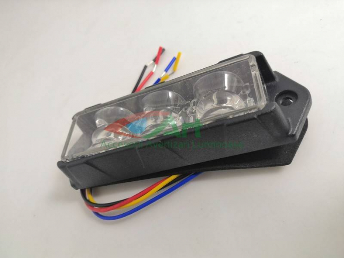 Stroboscop profesional LED DuaLColor X3 12v-24v Galben/Alb [5]