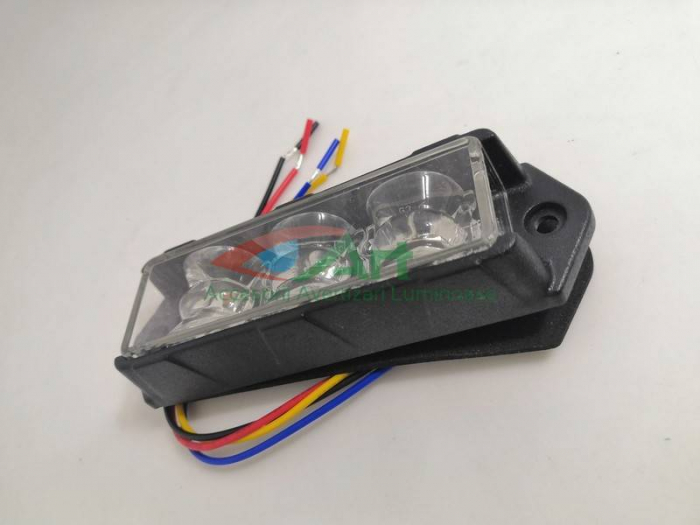 Stroboscop profesional LED DuaLColor X3 12v-24v Rosu/Albastru [18]