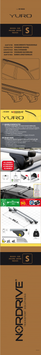 Set suporti portbagaj complet Helio Rail (Yuro) din aluminiu, montaj pe bare longitudinale 2buc - S - Evos RA [8]