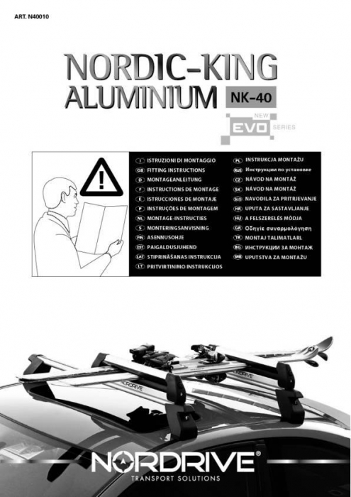 Suporti schiuri Nordic-King EVO din aluminiu NK-40 [8]