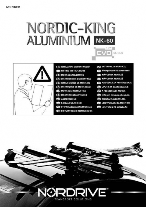 Suporti schiuri Nordic-King EVO din aluminiu NK-60 [11]