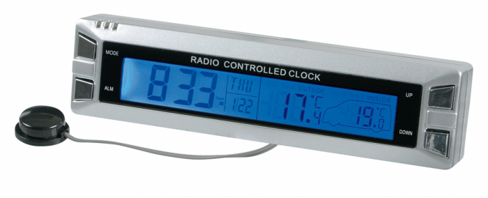 Termometru int-ext Seyio R-30 ceas radio control 12/24V [9]