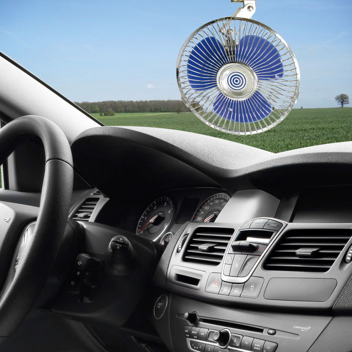 Ventilator oscilant cu grila metal Carpoint 24V [2]