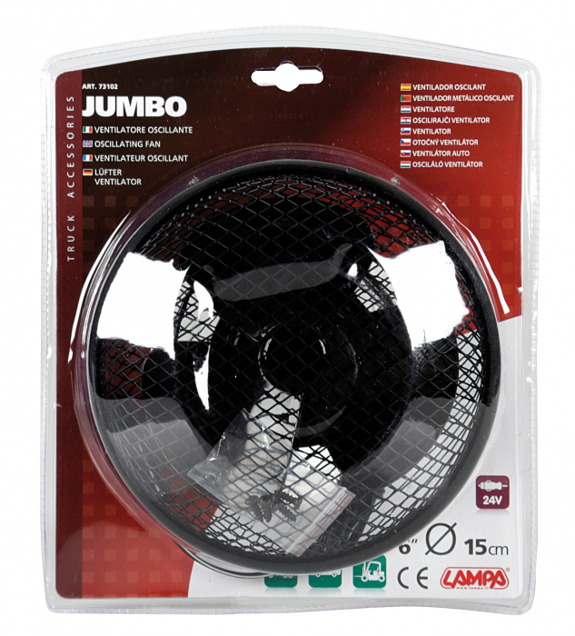 Ventilator oscilant Jumbo Ø 6” din metal 24V [5]