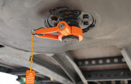 Antifurt blocare pivot cuplare semiremorca Secure Trailer [4]