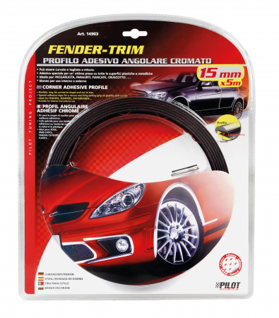 Banda ornament crom adeziva profil L - 5m x 15mm [3]