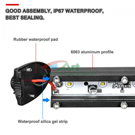 Bara LED Auto Offroad 108W 12V-24V, 9180 Lumeni, 97 cm [4]