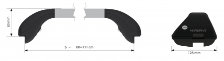 Bare portbagaj telescopice alumin Snap Alu 2buc - S - 80÷111cm [7]
