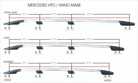 Bari Longitudinale Mercedes Vito 2004 - 2014 [4]