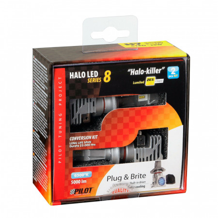 Bec Halo Led Serie 8 Halo Killer H7 25W PX26d 9/32V 2buc [3]