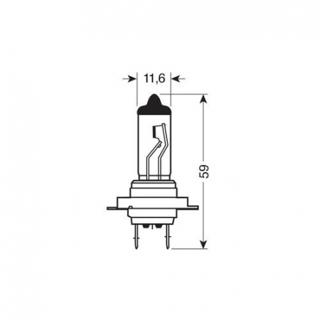 Bec halogen 12V - H7 - 55W Night Breaker Laser +150% PX26d 2buc Osram [9]