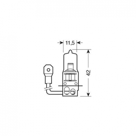 Bec halogen 24V - H3 - 70W - PK22s 1buc Narva [1]