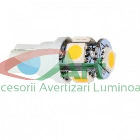 Proiectoare si leduri - Bec LED T10 5 SMD 5050 24V