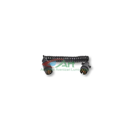 Diverse - Cablu prelungitor 3m spiralat 12V cu 2 fise