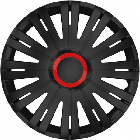 Capace roti auto Active RR 4buc - Negru/Rosu - 16'' [2]