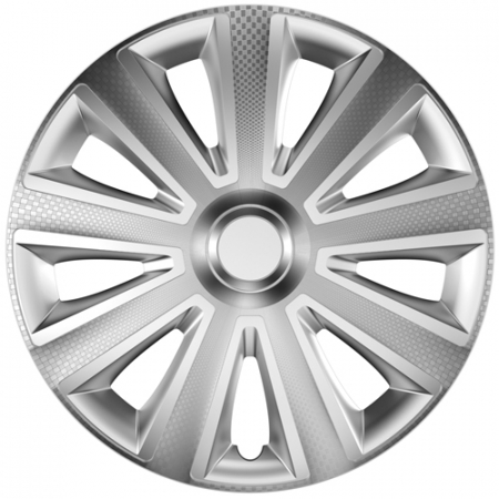Capace roti auto Aviator Carbon 4buc - Argintiu - 15'' [1]