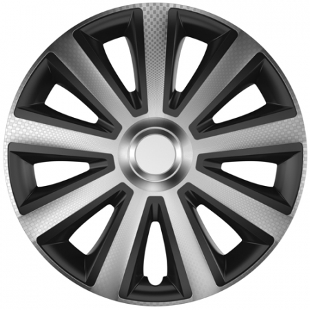 Capace Roti - Capace roti auto Aviator Carbon SB 4buc - Argintiu/Negru - 15''