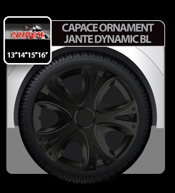 Capace roti auto Dynamic BL 4buc - Negru - 16'' [3]