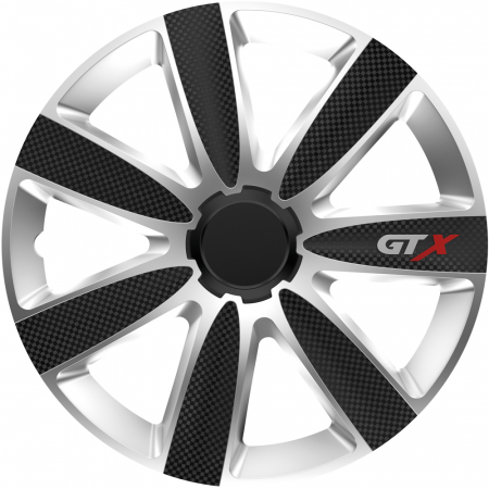 Capace Roti - Capace roti auto GTX Carbon SB 4buc - Argintiu/Negru - 15''