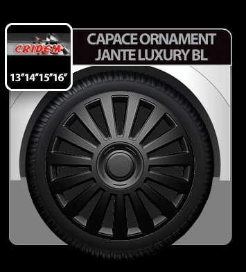 Capace roti auto Luxury BL 4buc - Negru - 16'' [3]