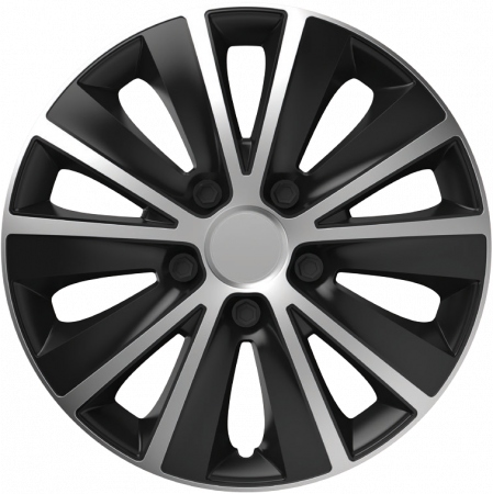Capace roti auto Rapide SB 4buc - Argintiu/Negru - 15'' [1]