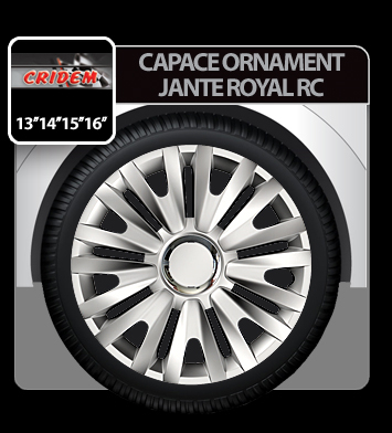 Capace roti auto Royal RC 4buc - Argintiu - 15'' - Resigilat [3]