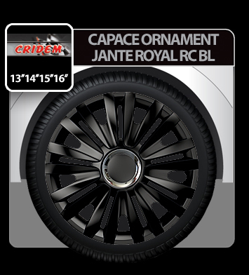 Capace roti auto Royal RC BL 4buc - Negru - 15'' - Resigilat [1]