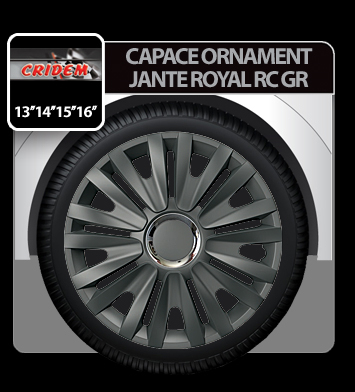 Capace roti auto Royal RC GR 4buc - Grafit - 14'' [3]