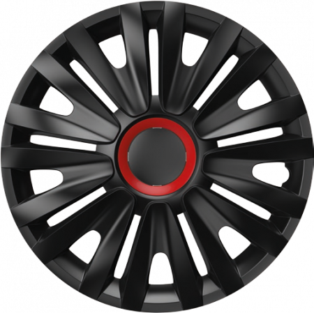 Capace roti auto Royal RR BL 4buc - Negru/Rosu - 15'' - Resigilat [2]