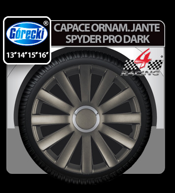 Capace roti auto Spyder Pro dark 4buc - Grafit - 13'' [5]