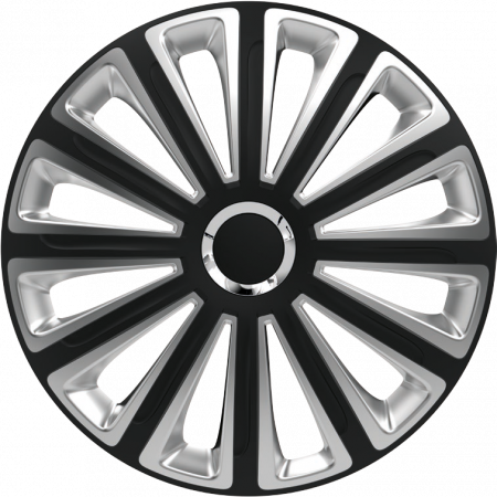 Capace Roti - Capace roti auto Trend RC 4buc - Negru/Argintiu - 14''