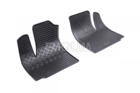 Covorase Auto Cauciuc - Covorase auto Fiat Doblo I, caroserie Van, fabricatie 2001 - 2010, 2 locuri #1