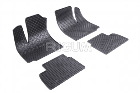 Covorase Auto Cauciuc - Covorase auto Fiat Doblo I, caroserie Van, fabricatie 2001 - 2010, 5 locuri #1
