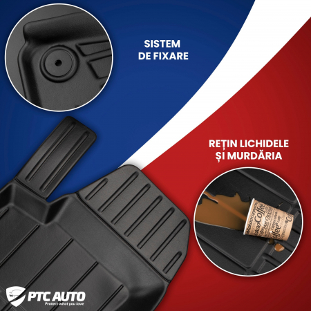 Covorase auto tip tavita 3D BMW Seria 3 F30/F31, fabricatie 2011 - 2018 (nu pentru xDrive) #1 [2]