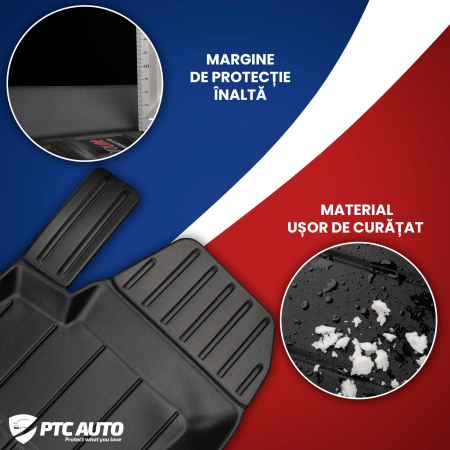 Covorase auto tip tavita 3D BMW Seria 3 F30/F31, fabricatie 2011 - 2018 (nu pentru xDrive) #1 [3]