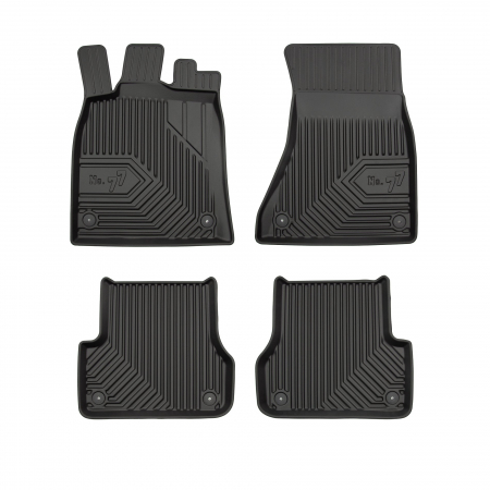 Covorase Auto Cauciuc - Covorase auto tip tavita Audi A6 C7 fabricatie 09.2011 - 08.2018, caroserie combi #1