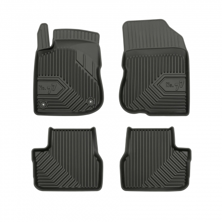 Covorase Auto Cauciuc - Covorase auto tip tavita Peugeot 208 I fabricatie 03.2012 - 05.2019, caroserie hatchback #1