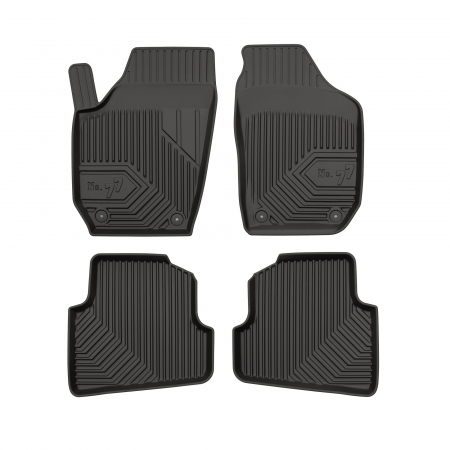 Covorase Auto Cauciuc - Covorase auto tip tavita Skoda Fabia II fabricatie 03.2007 - 10.2014, caroserie hatchback #1