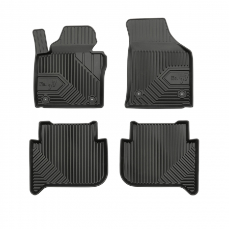 Covorase Auto Cauciuc - Covorase auto tip tavita Volkswagen Touran I fabricatie 03.2003 - 08.2015, caroserie van #1