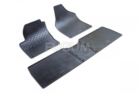 Covorase Auto Cauciuc - Covorase auto Volkswagen Sharan I, caroserie Van, fabricatie 1995 - 08.2010, 5 locuri #2