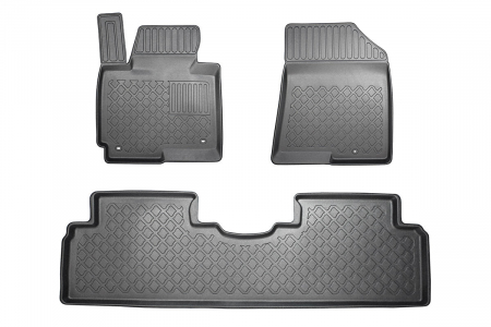 Covorase Auto Cauciuc - Covorase tip tavita Kia Carens III, caroserie Van, fabricatie 04.2013 - 08.2019 #1