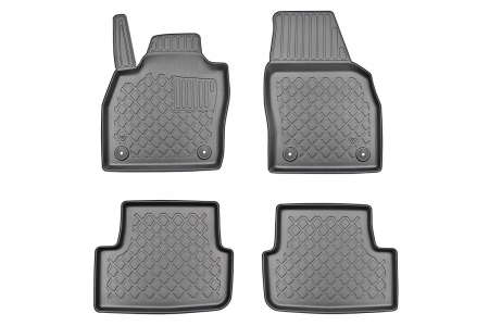 Covorase Auto Cauciuc - Covorase tip tavita Volkswagen Polo VI, caroserie Hatchback, fabricatie 10.2017 - prezent #1